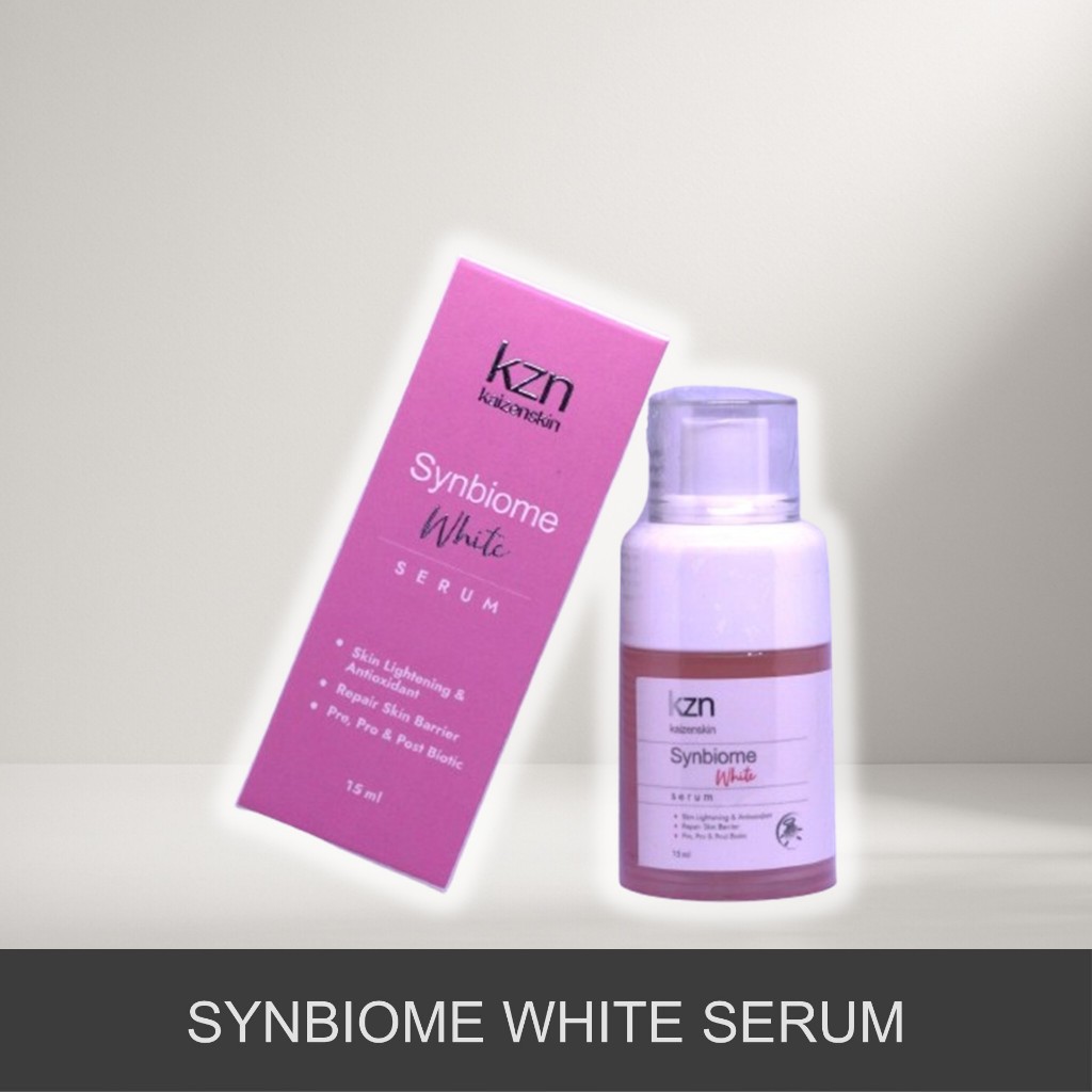 Kaizen Skin Synbiome White Serum 15ml – Serum Wajah Brightening Flek Hitam Skin Barrier Glowing Micr