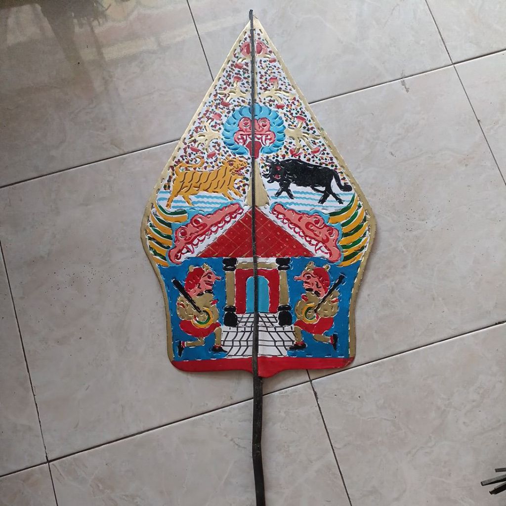 wayang kertas duplex gunungan
