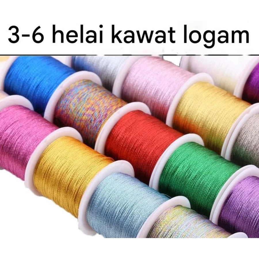 BENANG WRAPPING JORAN X6, BENANG CUSTOM JORAN (campuran kawat), BENANG DIY, BENANG WRAPPING JORAN ME