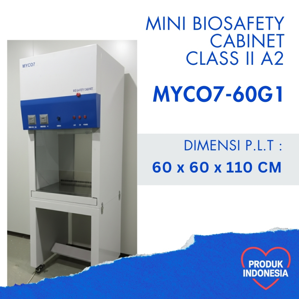 MYCO7-60G1 Biosafety Cabinet Class II A2 | Kabinet Keamanan Biologi