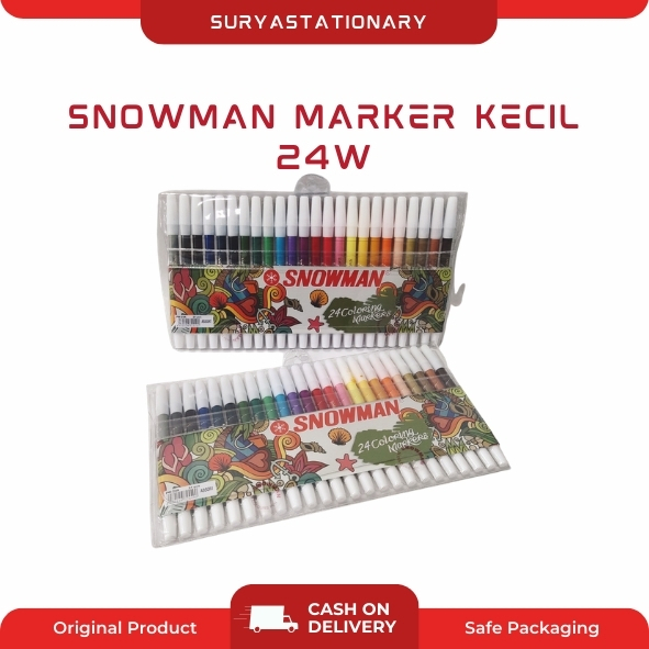 SNOWMAN MARKER KECIL 24W (SET) / MARKER KECIL 24W / MARKER PW-24A
