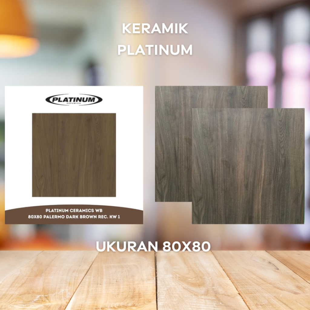 KERAMIK PLATINUM PALERMO DARK BROWN UK 80X80