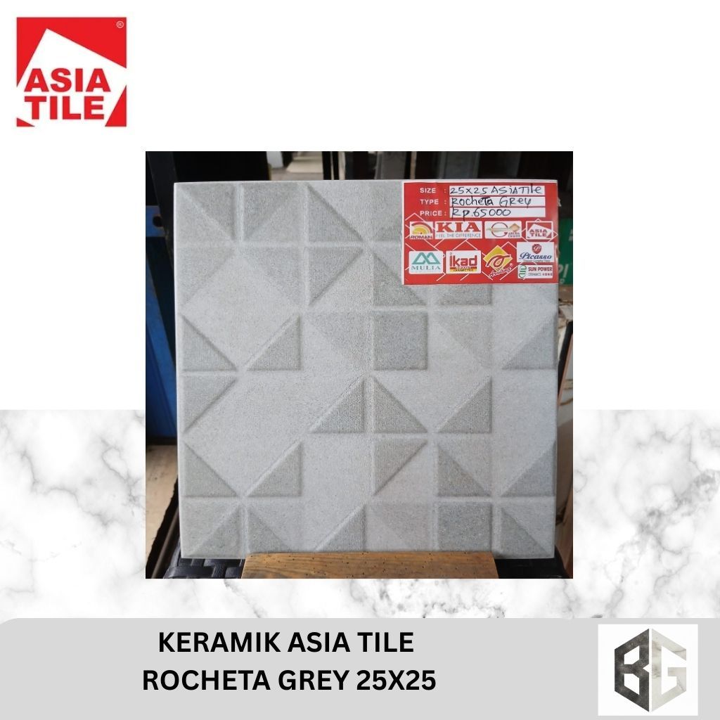 Keramik Asia tile Rocheta Grey 25x25