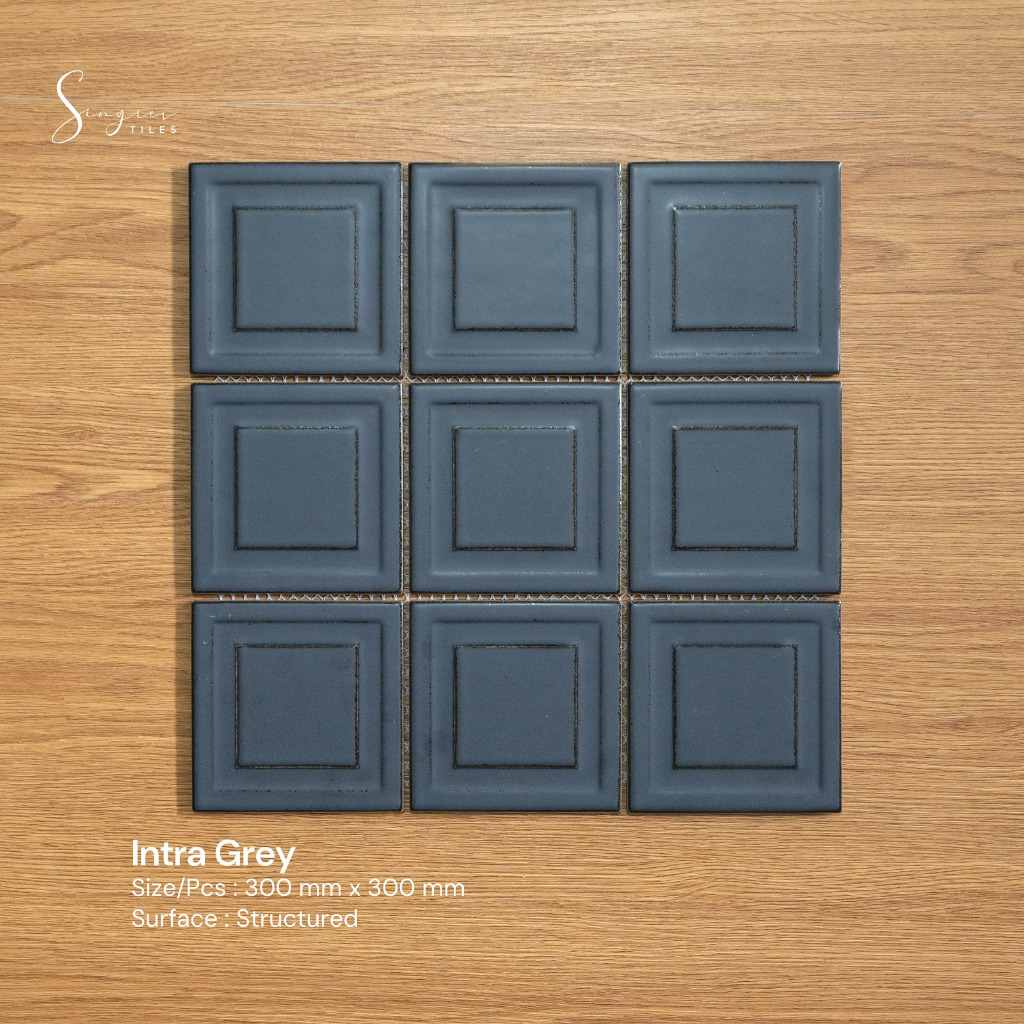 Grey Intra Singres Mosaic Tiles | Mosaic Keramik