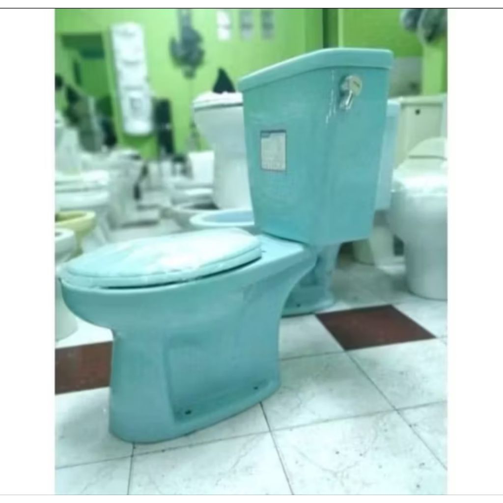 CLOSET DUDUK TOTO BIRU MUDA