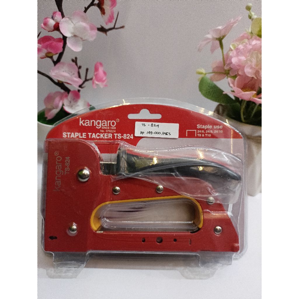 Kangaro Gun Stapler TS-824 Stapler Tembak Ori Red
