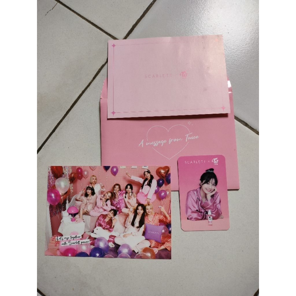 TWICE x Scarlett official photocard jihyo set