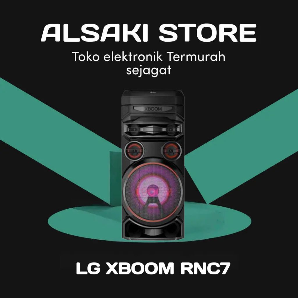 LG XBOOM RNC7 Bluetooth Party Speaker Karaoke Mic/Guitar Radio input