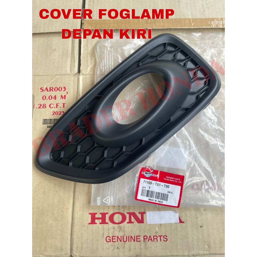 COVER FOGLAMP BUMPER DEPAN LIST LAMPU KABUT SAMPING GRILLE BRIO RS SATYA E 2017 2018 2019 2020 2021 