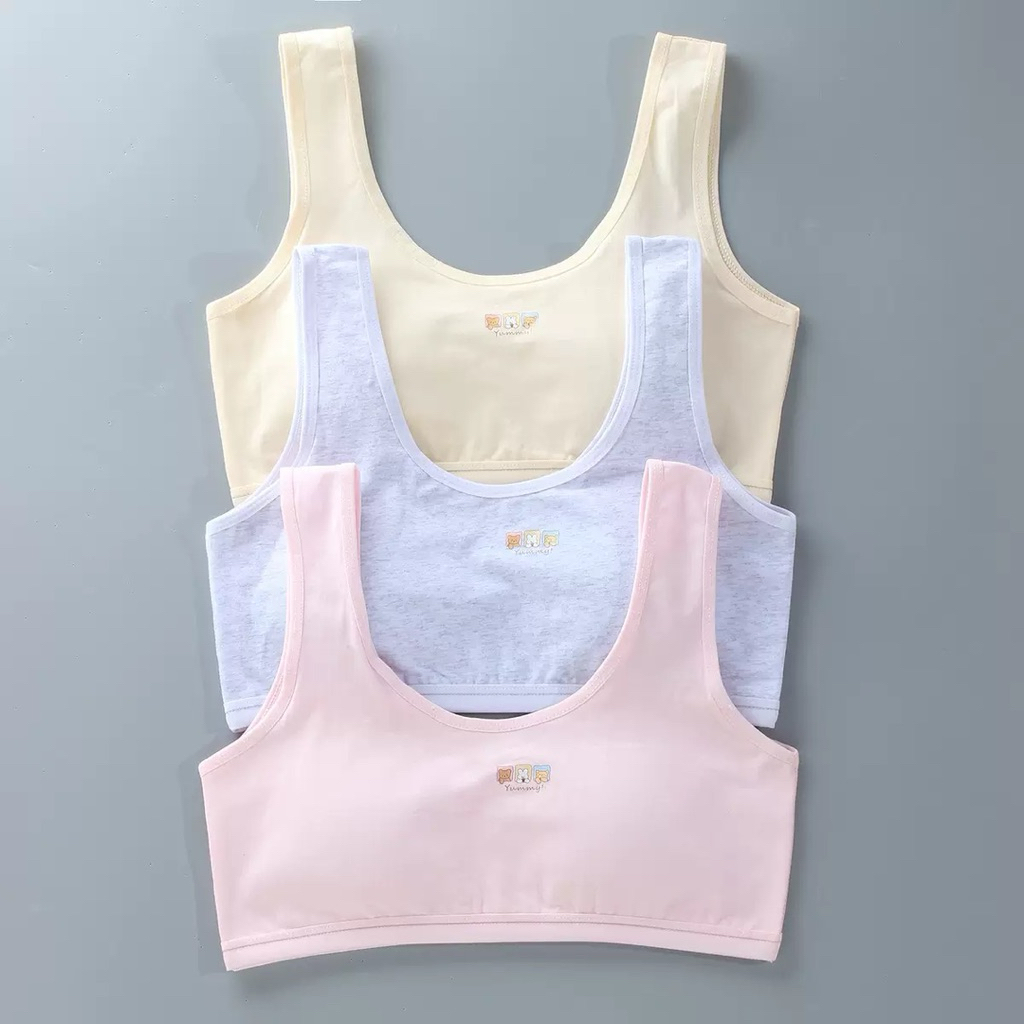 Miniset Bear Busa/Miniset Anak Busa/Miniset Anak Perempuan/Pakaian Dalam Anak Remaja