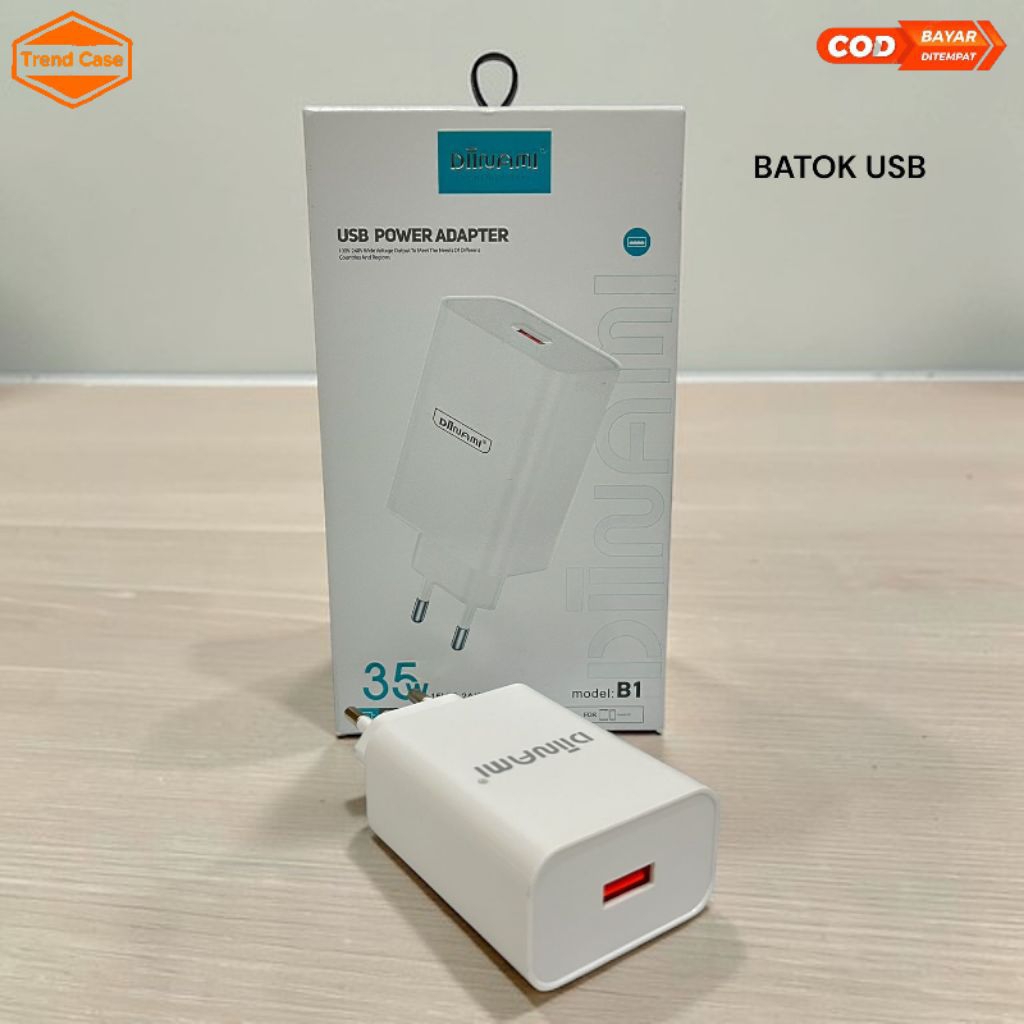 BATOK CHARGER| DIINAMI USB- 35W POWER ADAPTER