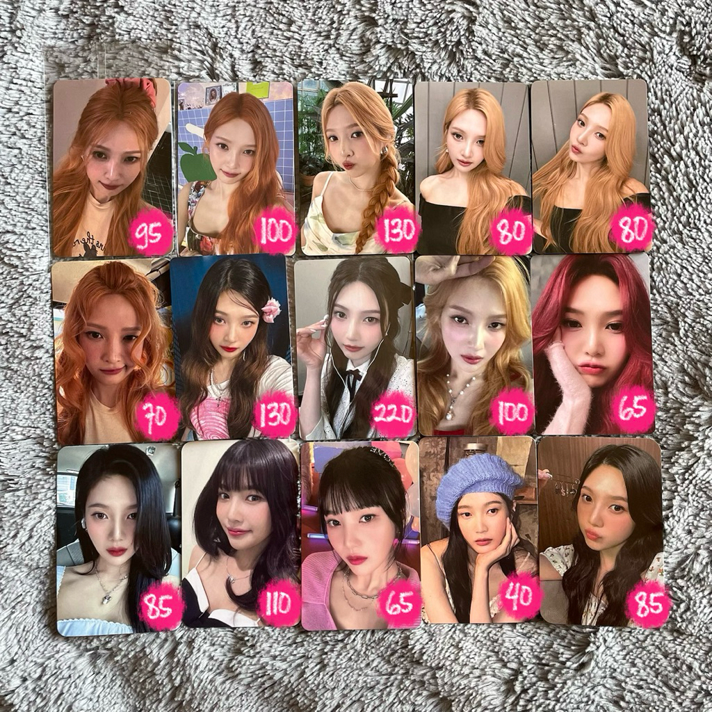 [ready stock] official photocard pc joy rv reve fjwl from joy with love cosmic chill kill hello ktow