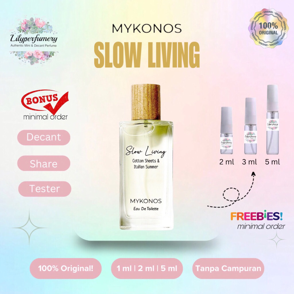 Decant / Share MYKONOS SLOW LIVING EDT 2 ml | 5 ml (Authentic Only)