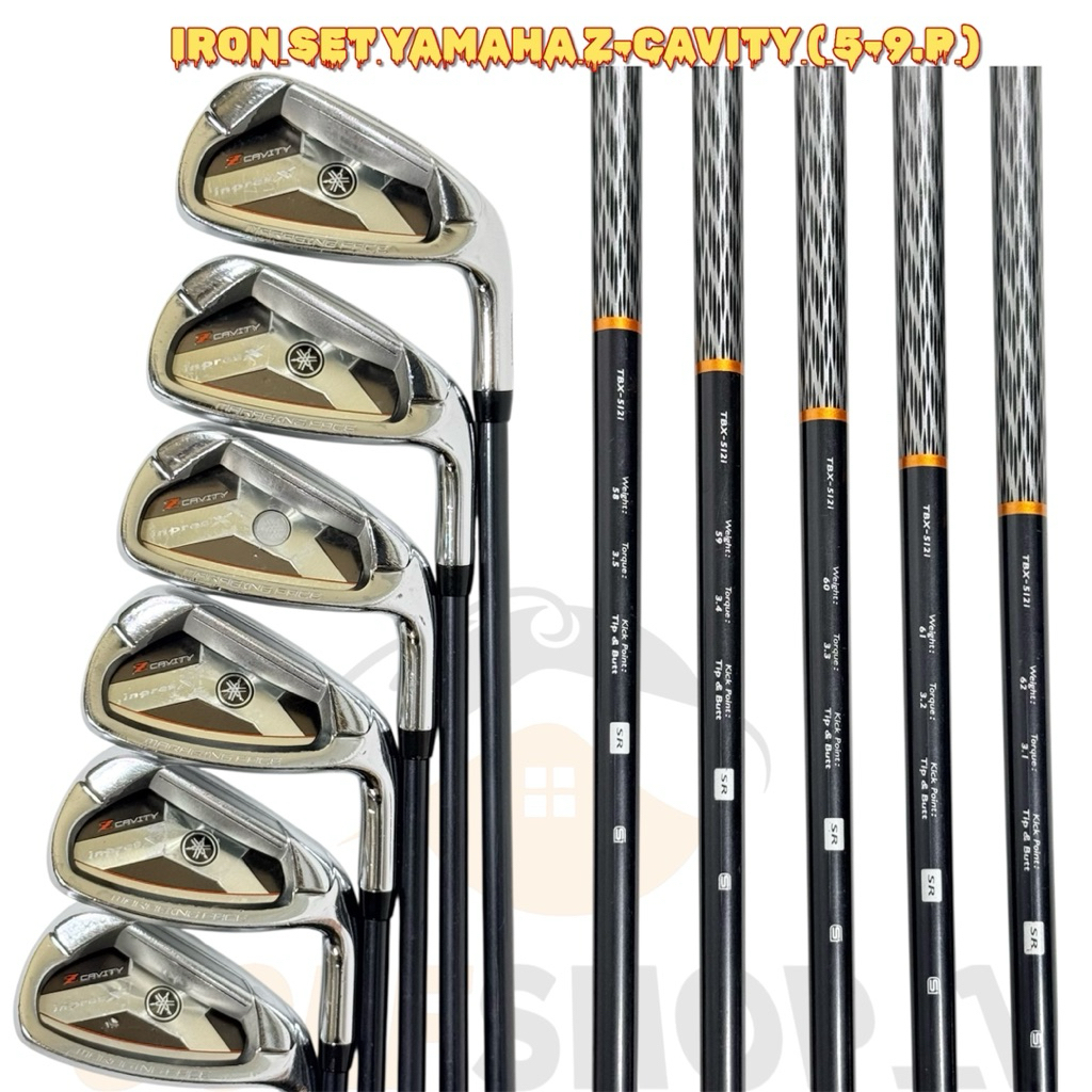 Stick Golf Man Iron Set Golf Second Original Yamaha ZCavity Shaft Graphite Flek SR - Iron Set Golf Y
