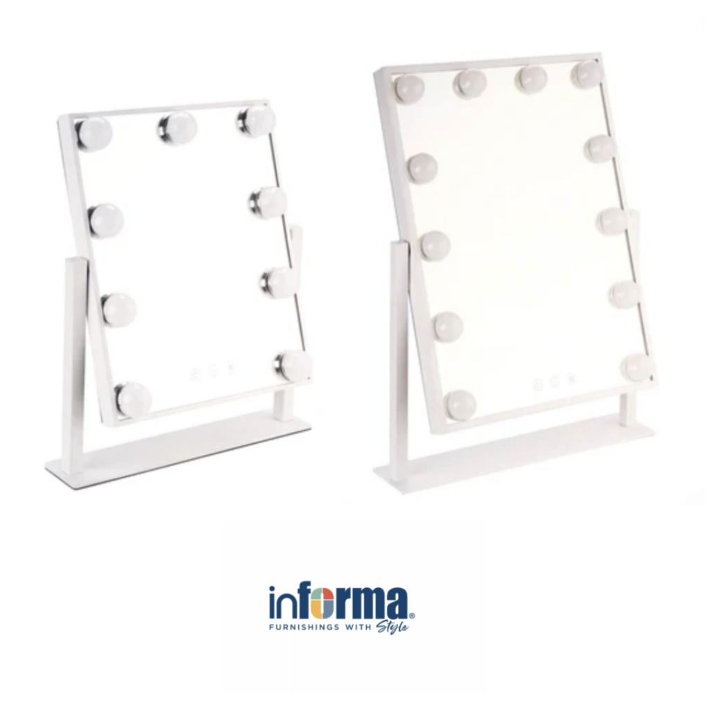 Informa Cermin Rias Meja Dengan lampu Led Putih