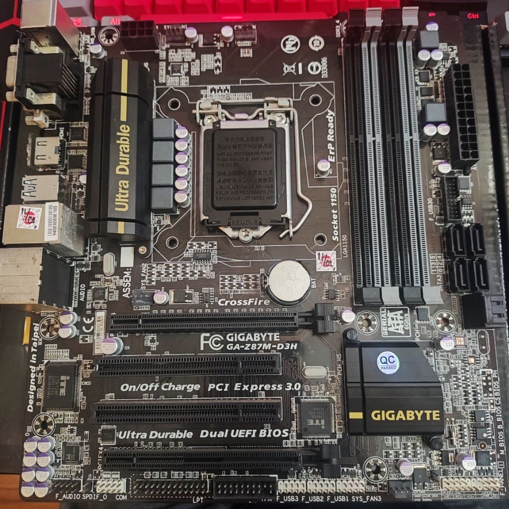 Motherboard Gigabyte Z87M D3H LGA 1150 Haswell 4 Slot RAM