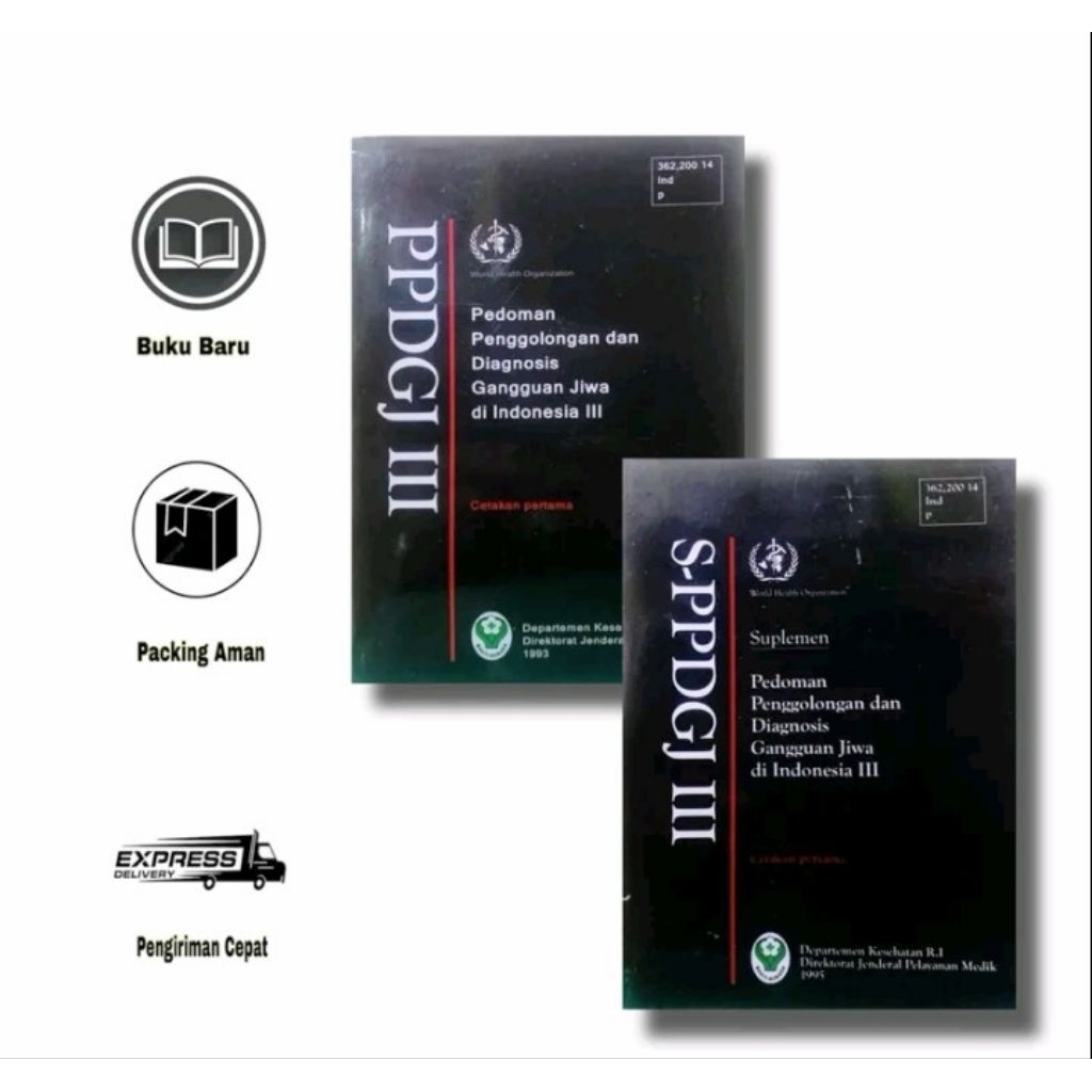 PAKET BUKU PPDGJ 3 & S-PPDGJ 3 CETAKAN PERTAMA