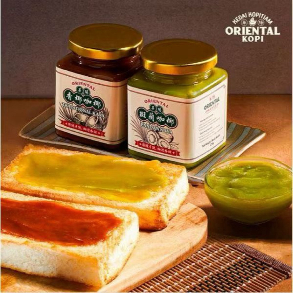 Selai Kaya Pandan Kelapa Oriental 270g - Rasa Asli Malaysia, Lembut & Manis, Cocok untuk Roti Bakar