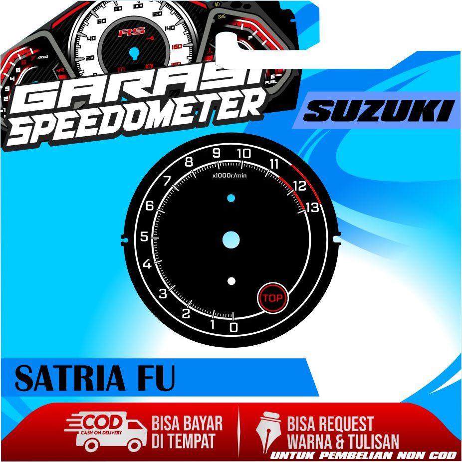 PAPAN SPEEDOMETER CUSTOM SUZUKI SATRIA FU