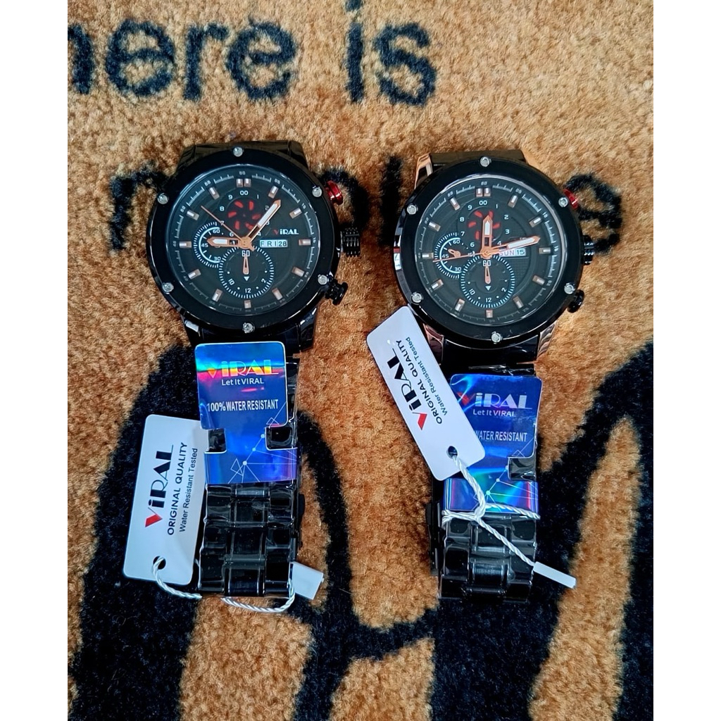 Jam Tangan Pria Rantai Sport ViRAL Watch