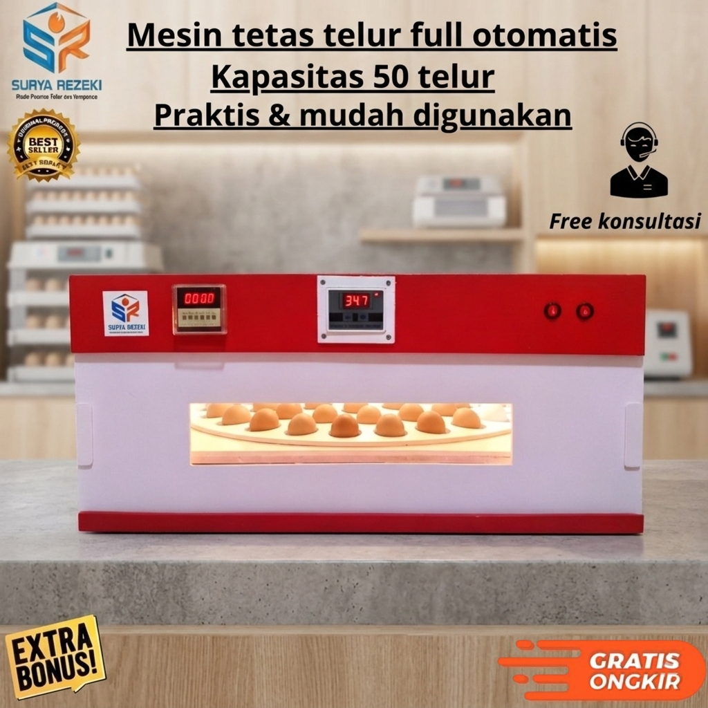 mesin tetas telur otomatis penetas telur otomatis kapasitas 50 telur teruji dan berkualitas