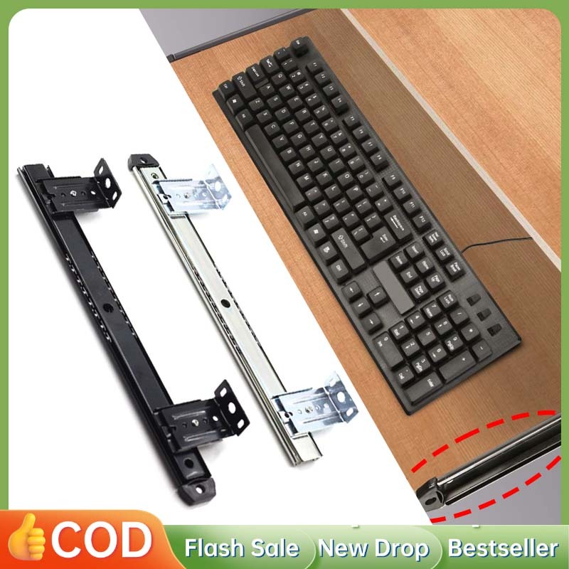 Rel Tempat Keyboard  27cm Rel Laci Soft Closing  Rel Laci Keyboard Tray Rel Laci Lemari