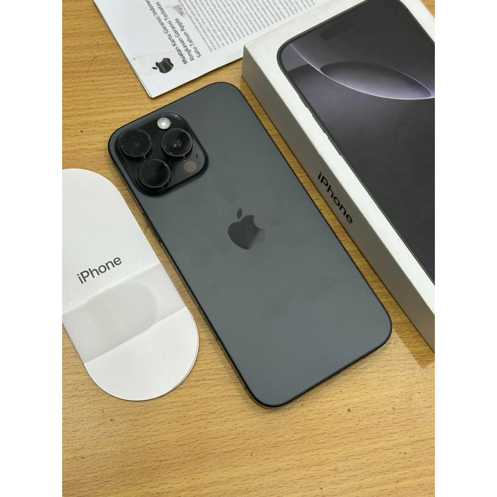 Iphone 16 promax 256Gb iBox HB 92% siklus 346x kondisi lengkap dus oem.fisik bagus 90% slebihnya ama