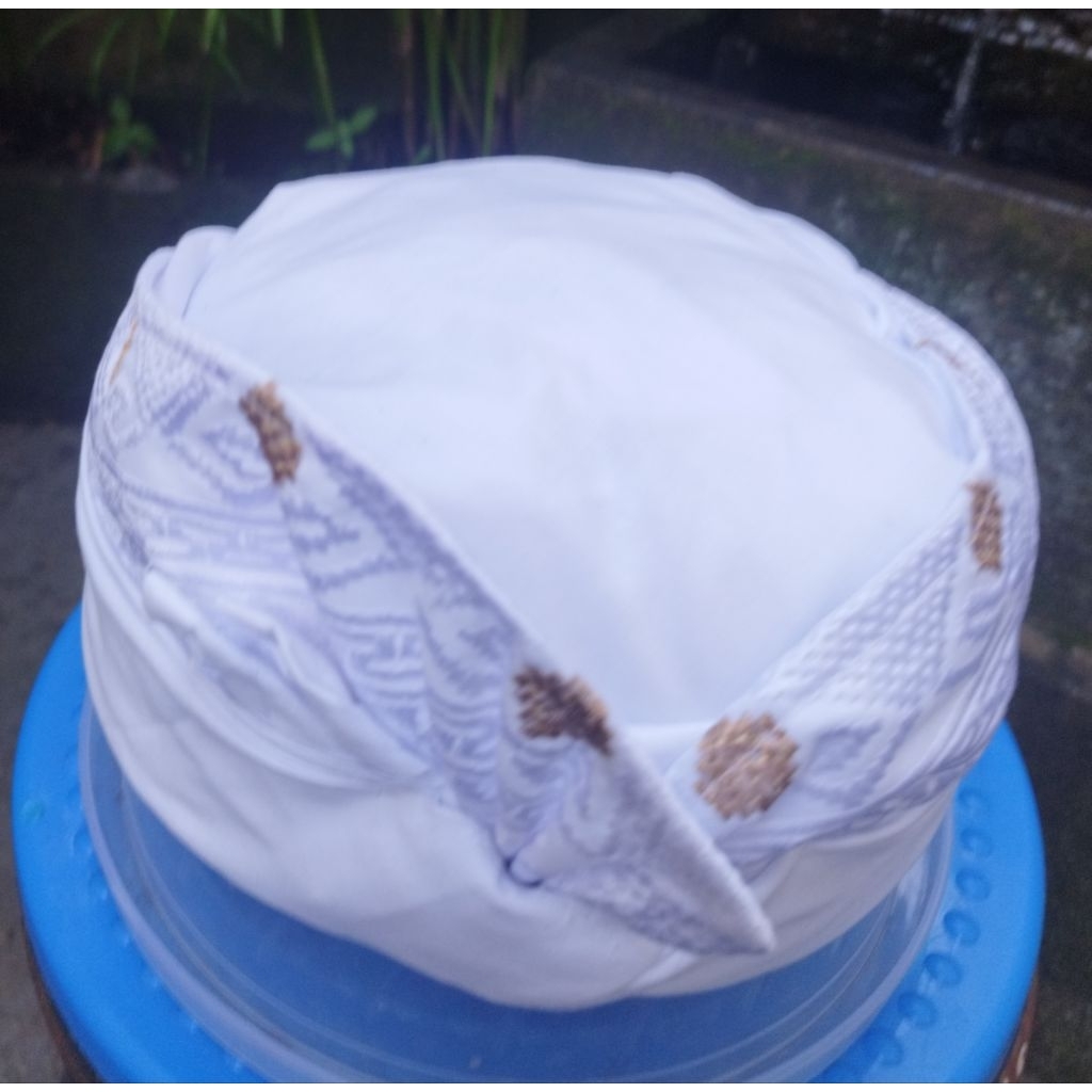 udeng bali putih songket isi tutup KR