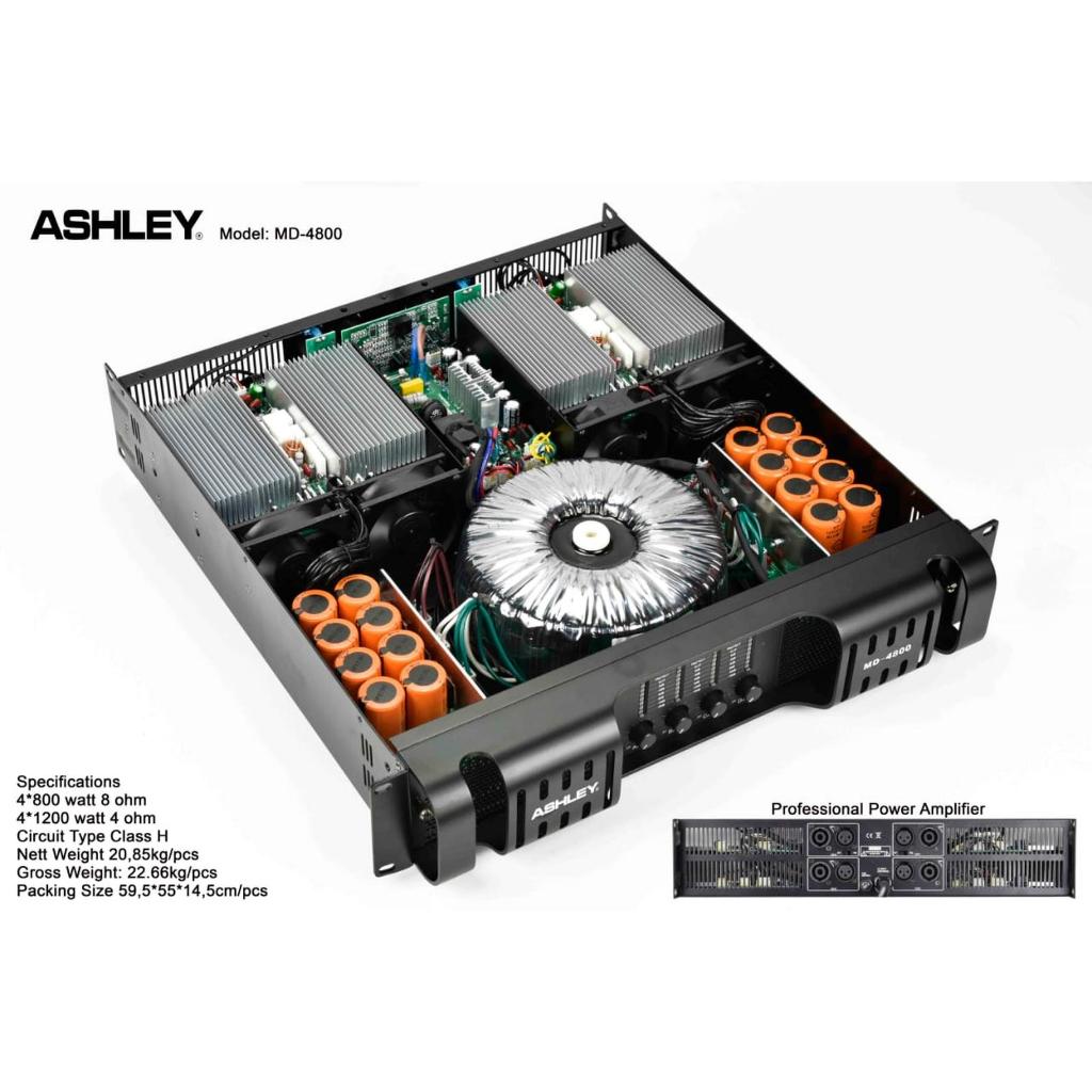 Power ashley md4800 original 4 channel MD 4800 ASHLEY |  MELODY CLASSIC