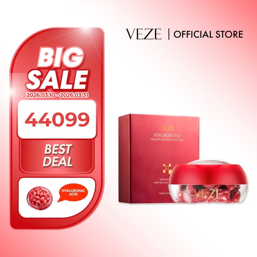 [BPOM] - VEZE Kapsul Wajah 30 Buah Esensi Vit E Anti Kerut Pemutih Pelembab Kulit Serum Wajah Anti P