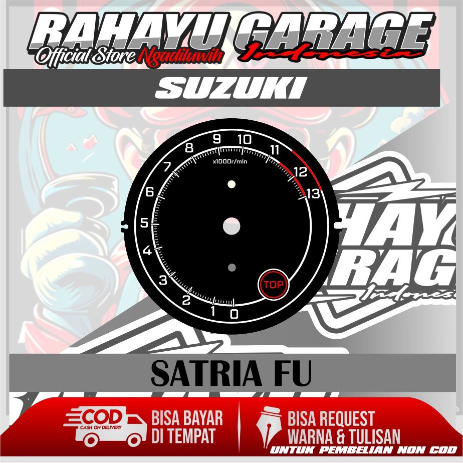 PAPAN SPEEDOMETER CUSTOM SUZUKI SATRIA FU