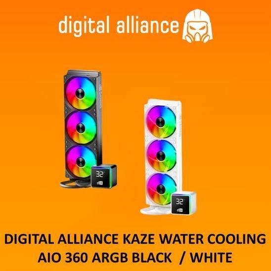 LIQUID COOLER DIGITAL ALLIANCE AIO KS 360 ARGB KAZE - BLACK/WHITE