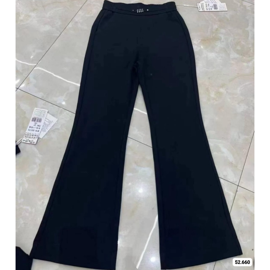 Celana kulot Zara lookalike/celana kulot hitam/celana kulot bahan premium/celana kulot hitam import 