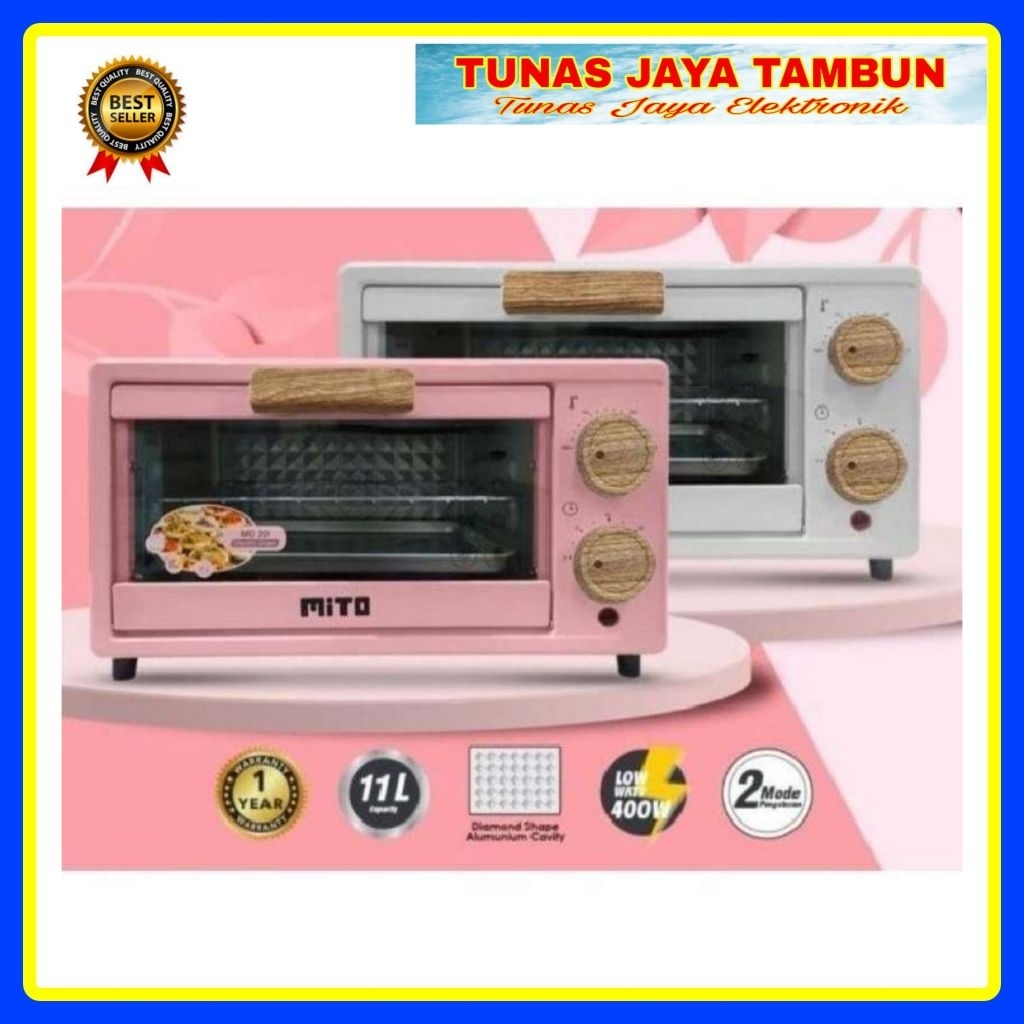 OVEN MITO MO 20 / OVEN LISTRIK MITO 11 LITER MO20 / MITO MO-20 ELECTRIC OVEN MINI 11 LITER