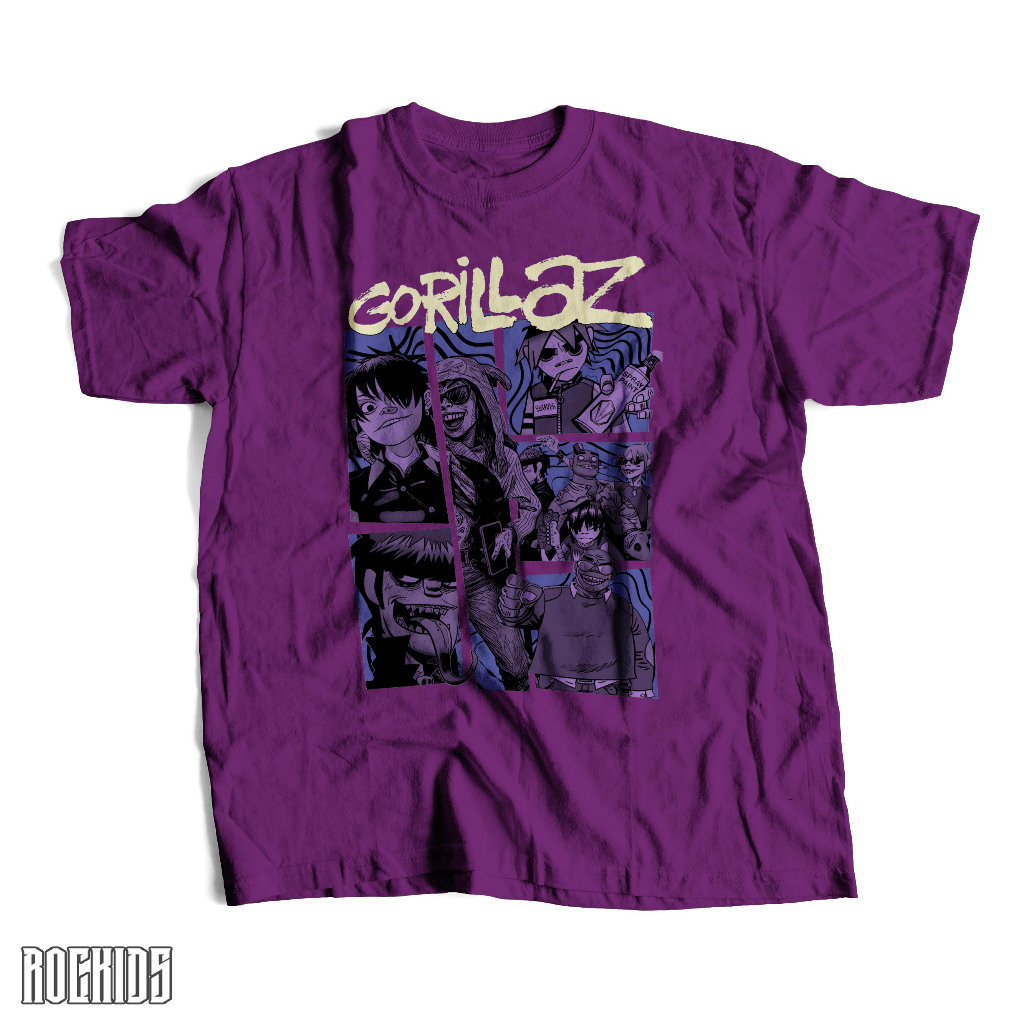ROCKIDS - GORILLAZ - TSHIRT - TEES - KIDSWEAR - KAOS BAND - KAOS BAND THE SMASHING PUMPKINS - KAOS G