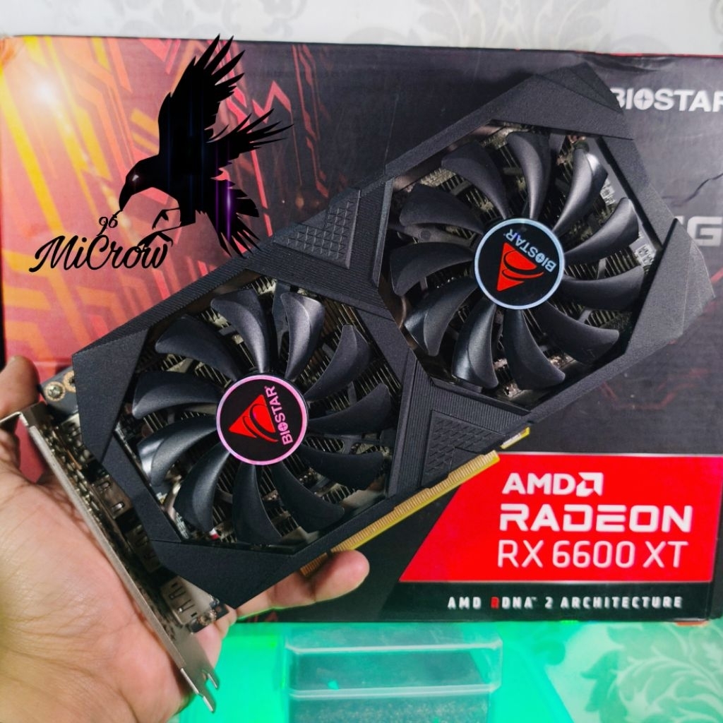 VGA Radeon RX 6600 XT 8gb 128bit DDR6 DX 12 bisa untuk libas gaming GTA V Pes MotoGP wukong dll #Tag