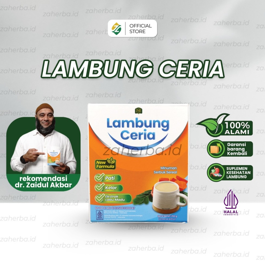 LAMBUNG CERIA ORIGINAL JSR ISI 10 dr Zaidul Akbar ATASI MASALAH GERD/MAAG/ASAM LAMBUNG