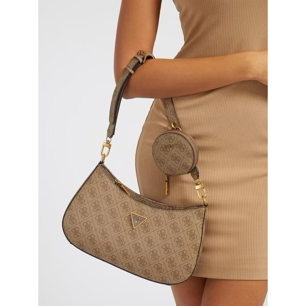 Guess Alexie Shoulder Bag Free Pouch Koin