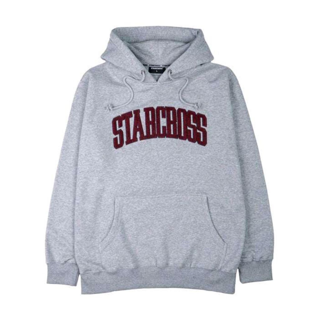 hoodie starcross abu sweater bahan tebal atasan pria wanita