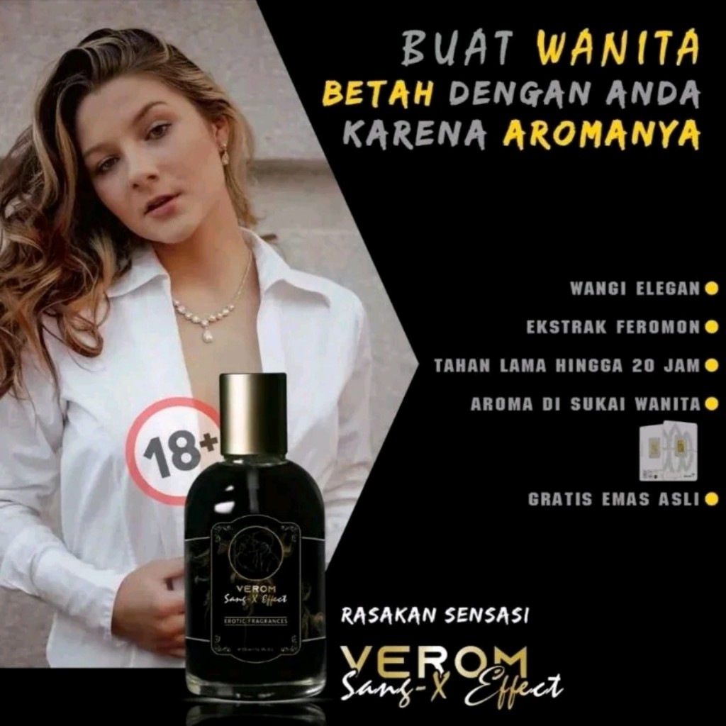 RAME! - PARFUM VIROM SANG-X EFFECT EAU DE PARFUME PARFUM PRIA WANITA WANGI TAHAN LAMA 30ML VEROM