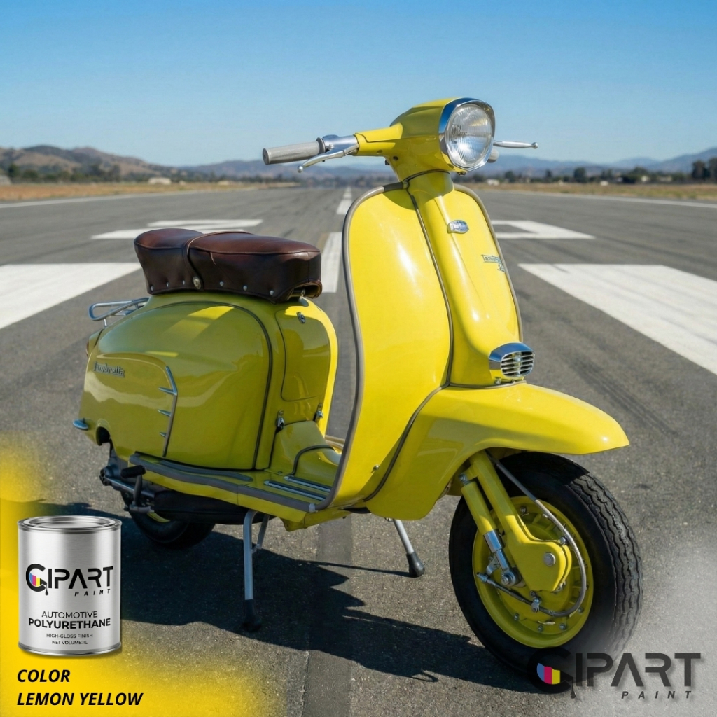 Cat Mobil & Motor CIPART PAINT - LEMON YELLOW Solid Series Kuning Lemon Cerah PU Premium