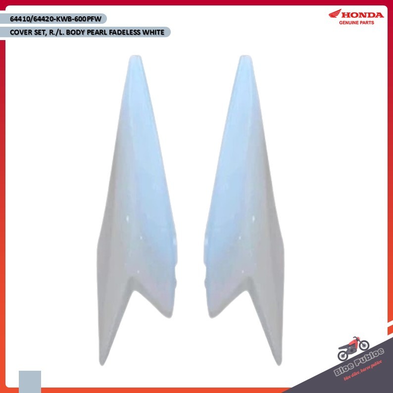 Cover Set Body Putih Honda Blade 110/64410KWB600PFW-64420KWB600PFW/COVER SET, R. BODY PEARL FADELESS