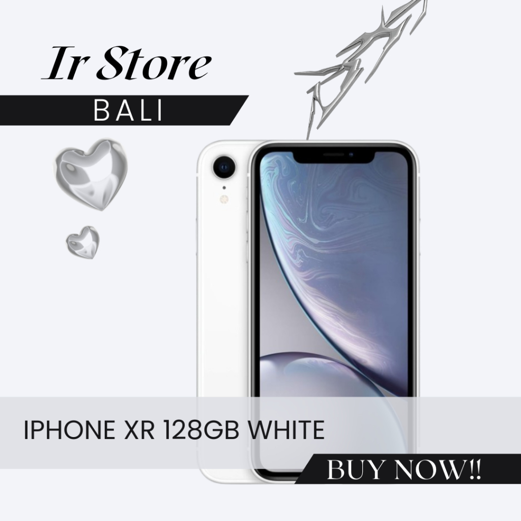 IPHONE XR 128GB WHITE ORIGINAL BEACUKAI ALL OP ON BH 77 MINUS GANTI BATRE