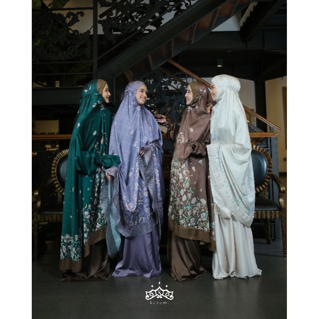 READY STOCK Telekung Ainun Flower