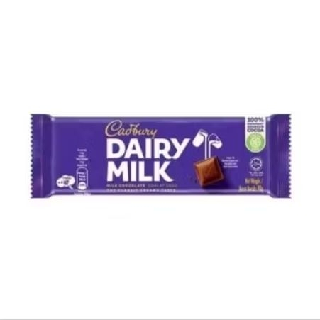 CADBURY COKELAT SUSU BAR DAIRY MILK  90GR