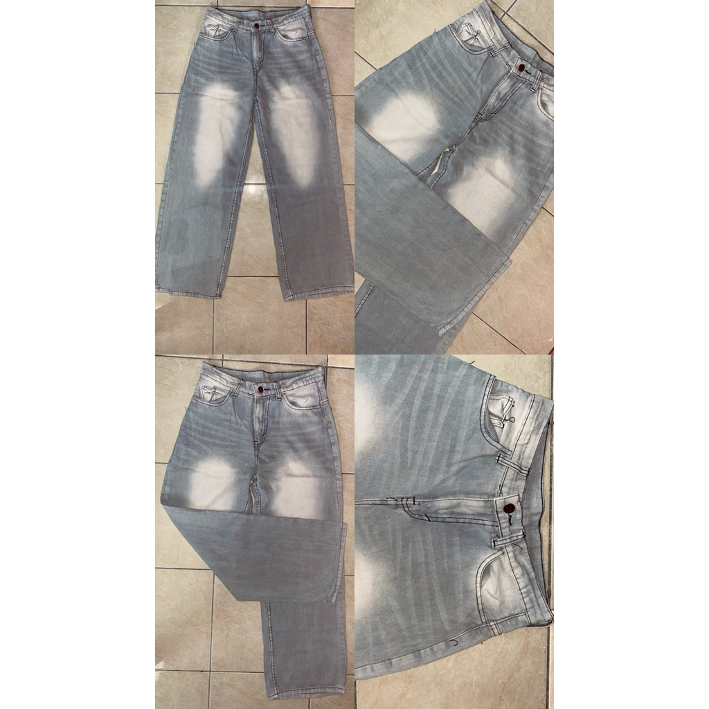 baggy jeans warna abu