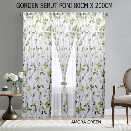 Gorden Serut Poni / gorden jendela serut / gorden pintu serut