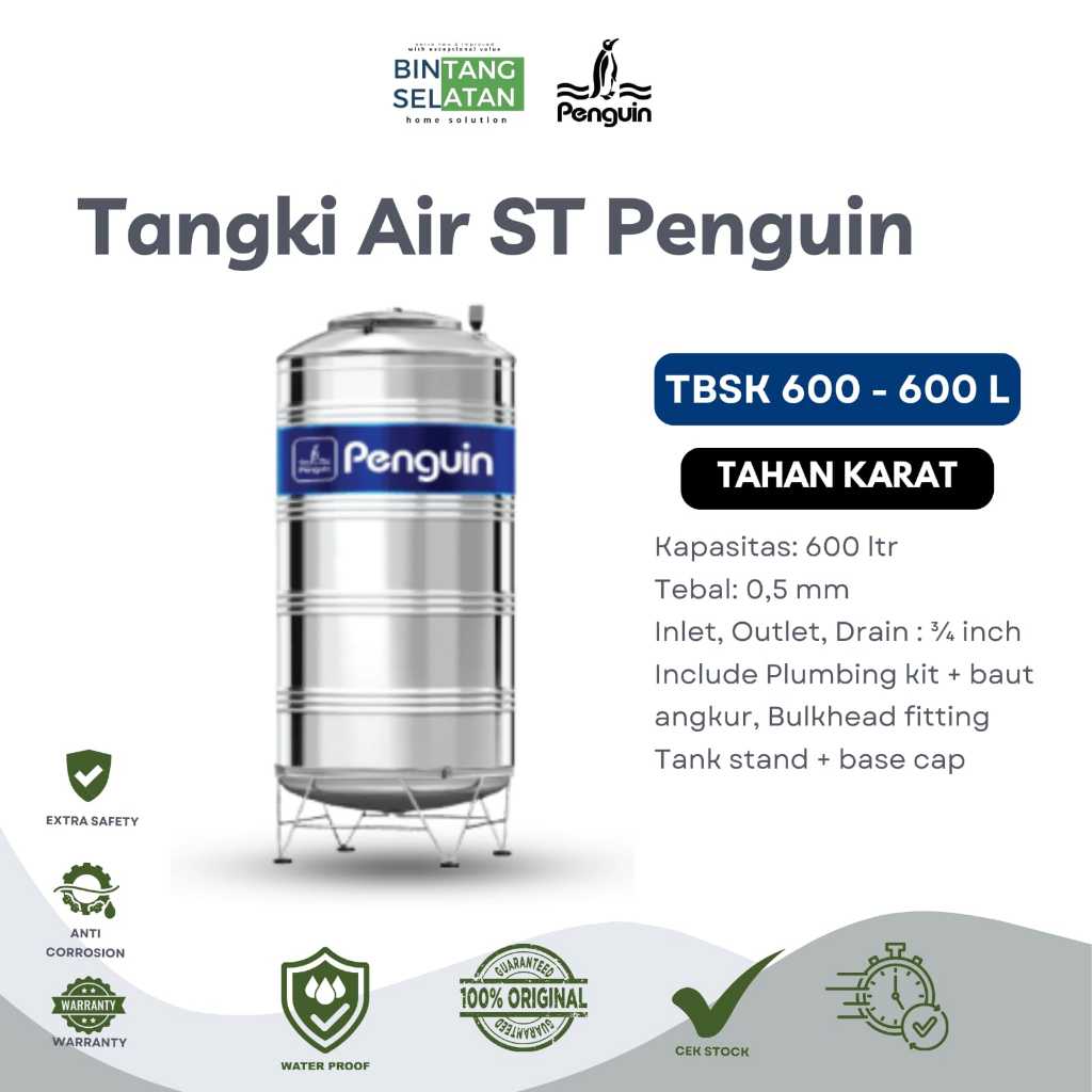 TOREN PENGUIN STAINLESS STEEL  600-2000L