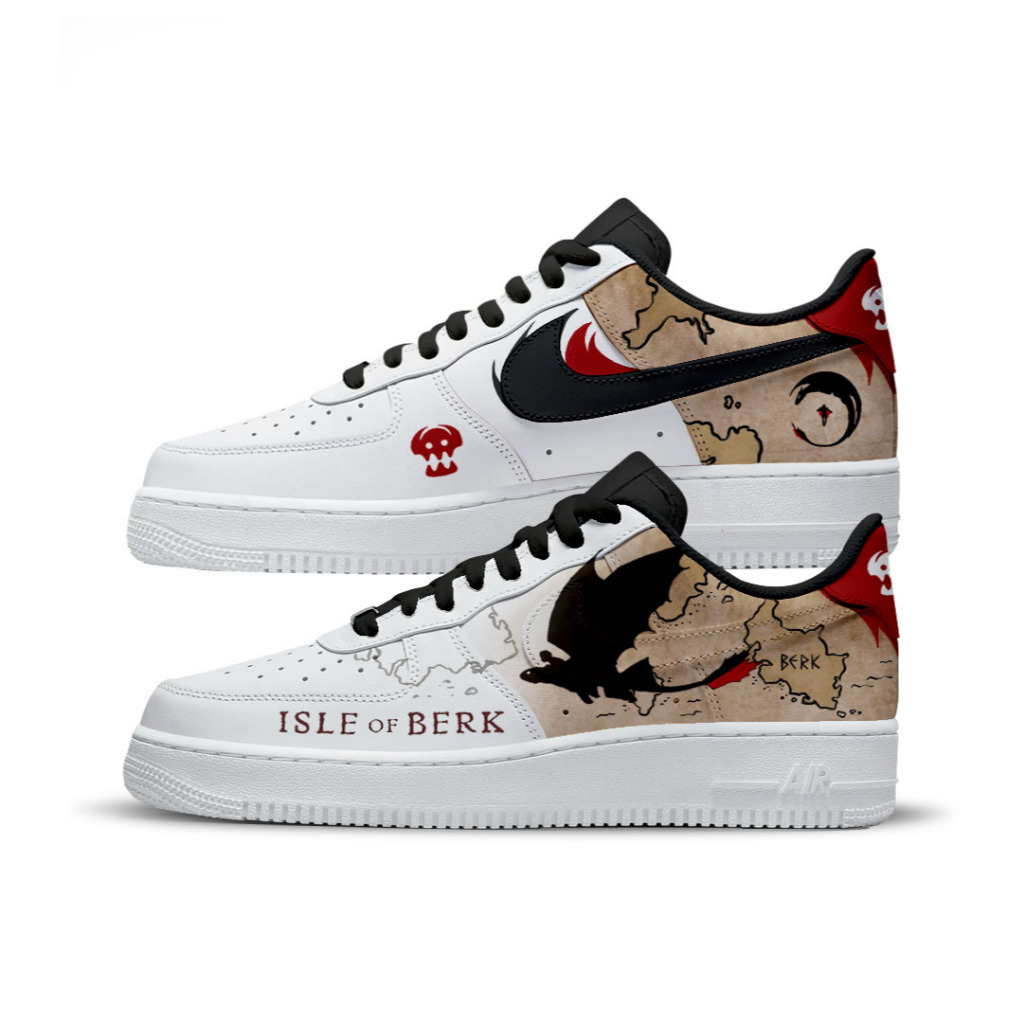 Custom Paint Sneakers HTTYD Toothles & Hiccup Isle of Berk