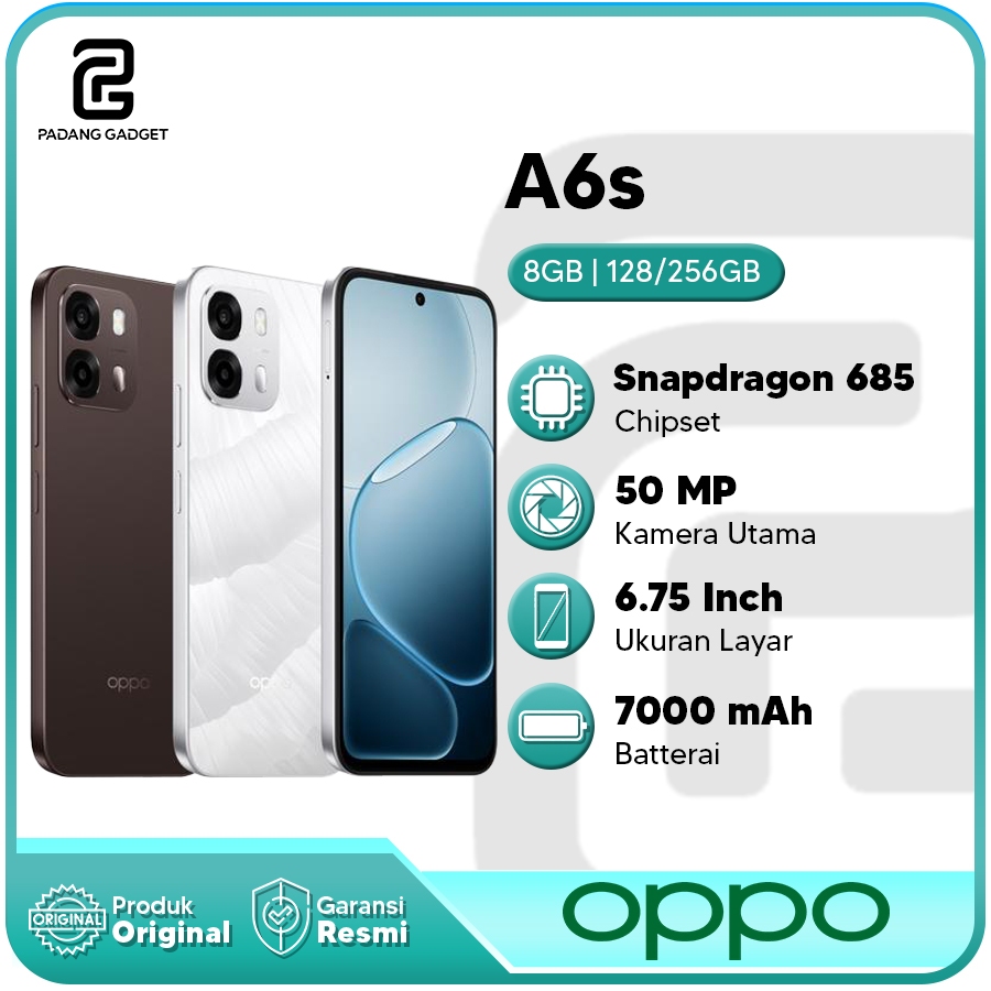 Oppo A6s 8/128GB | 8/256GB Hp Android Smartphone Original Garansi Resmi Oppo